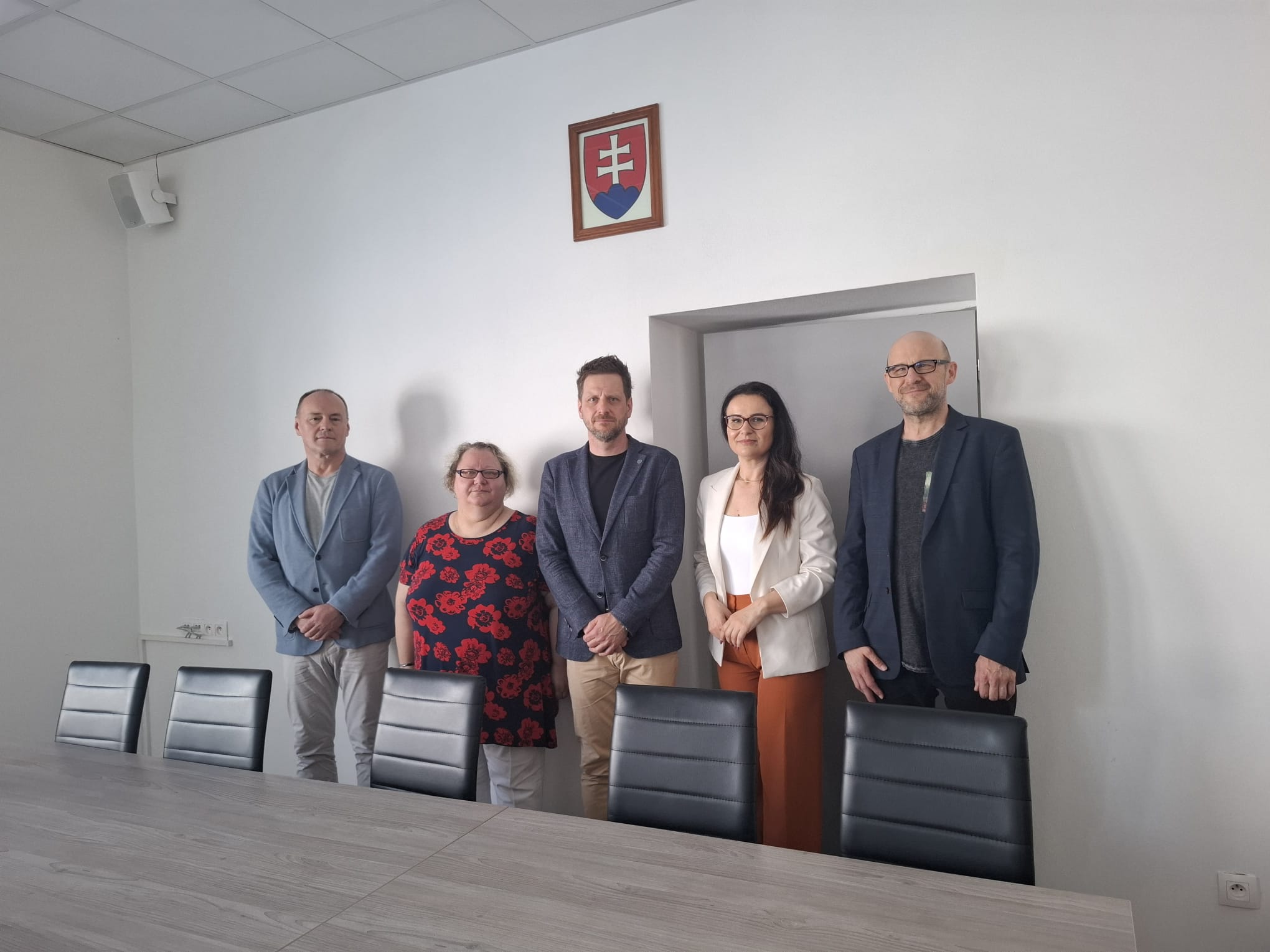 Na zdjęciu od lewej: dr Andrzej Skwarski, dr Radoslava Brhlíková,dr Juliusz Sikorski, dr Daša Nováčiková, dr Tomasz Marcinkowski.
