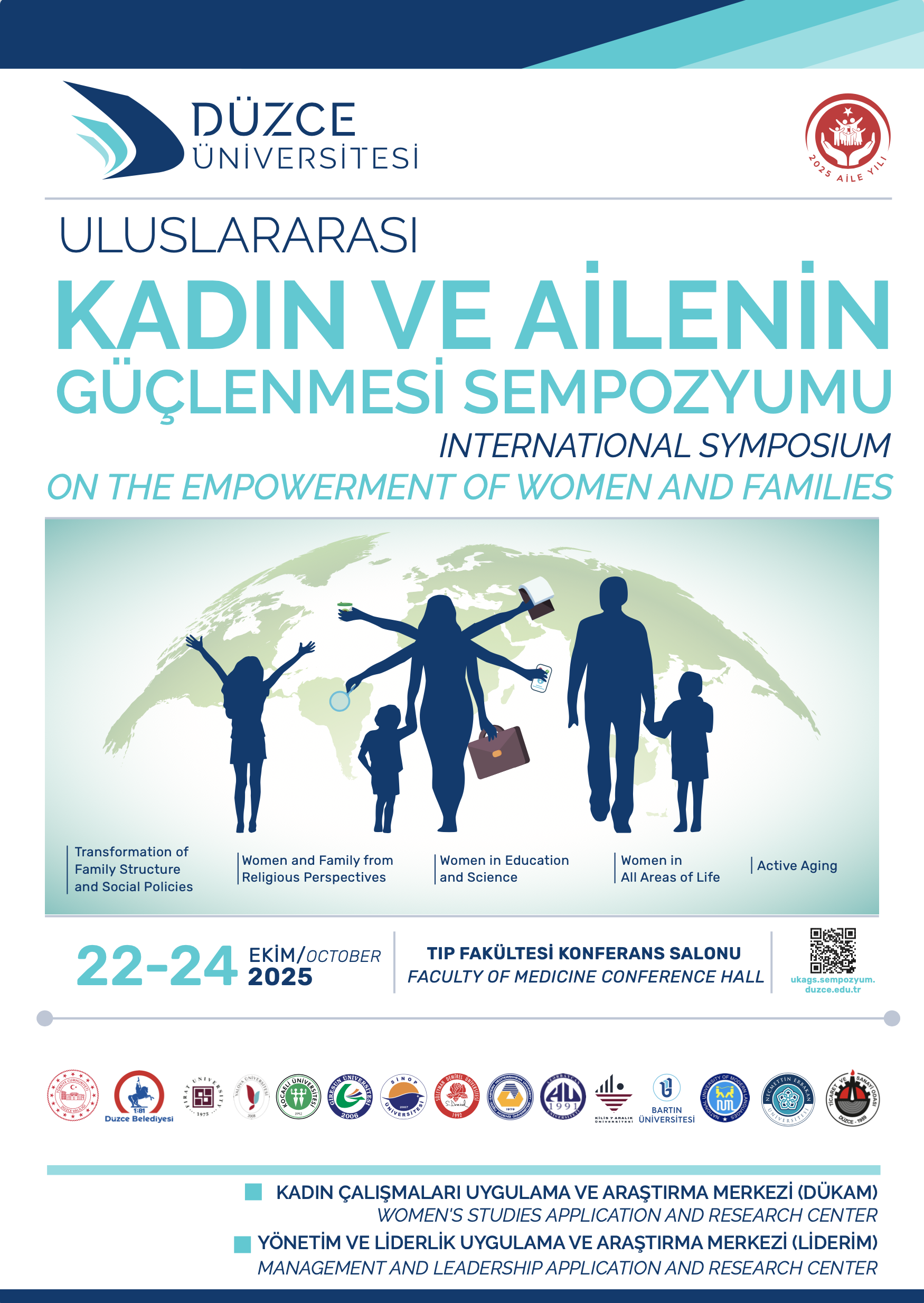 Plakat międzynarodowa konferencja naukowa „International Symposium on the Empowerment Women and Families”