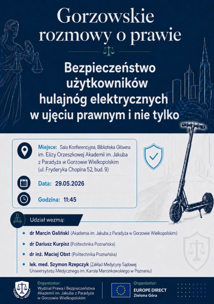 plakat Gorzowskie rozmowy o prawie